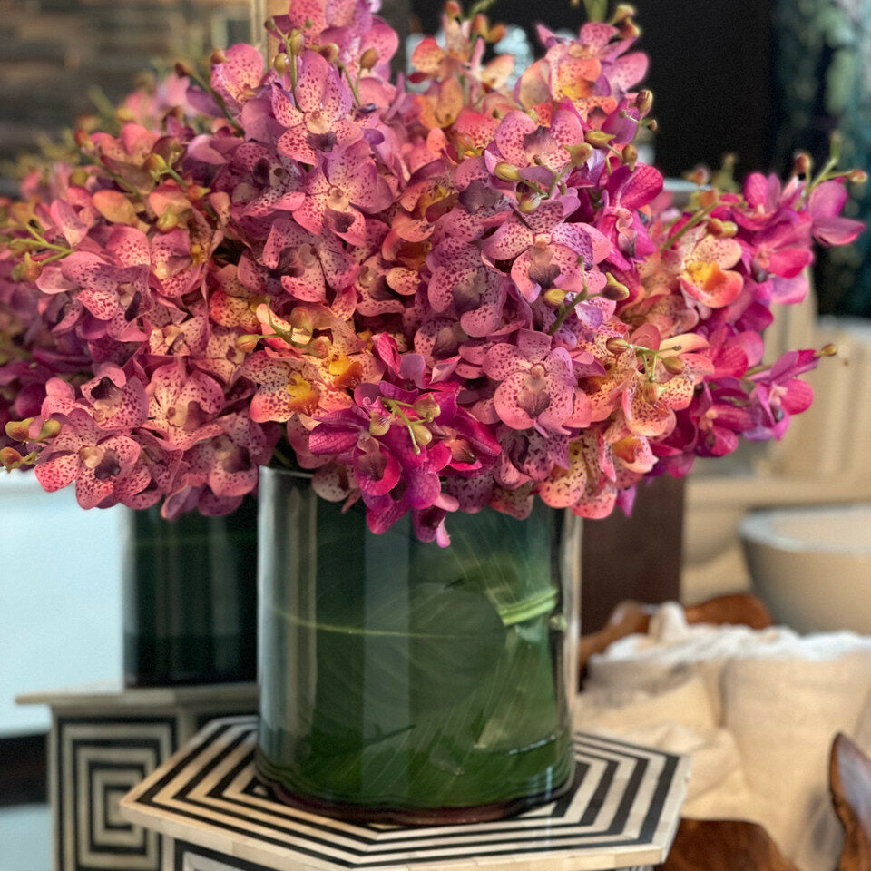 Premium Mixed Mokara Orchids in large Rota Cylinder