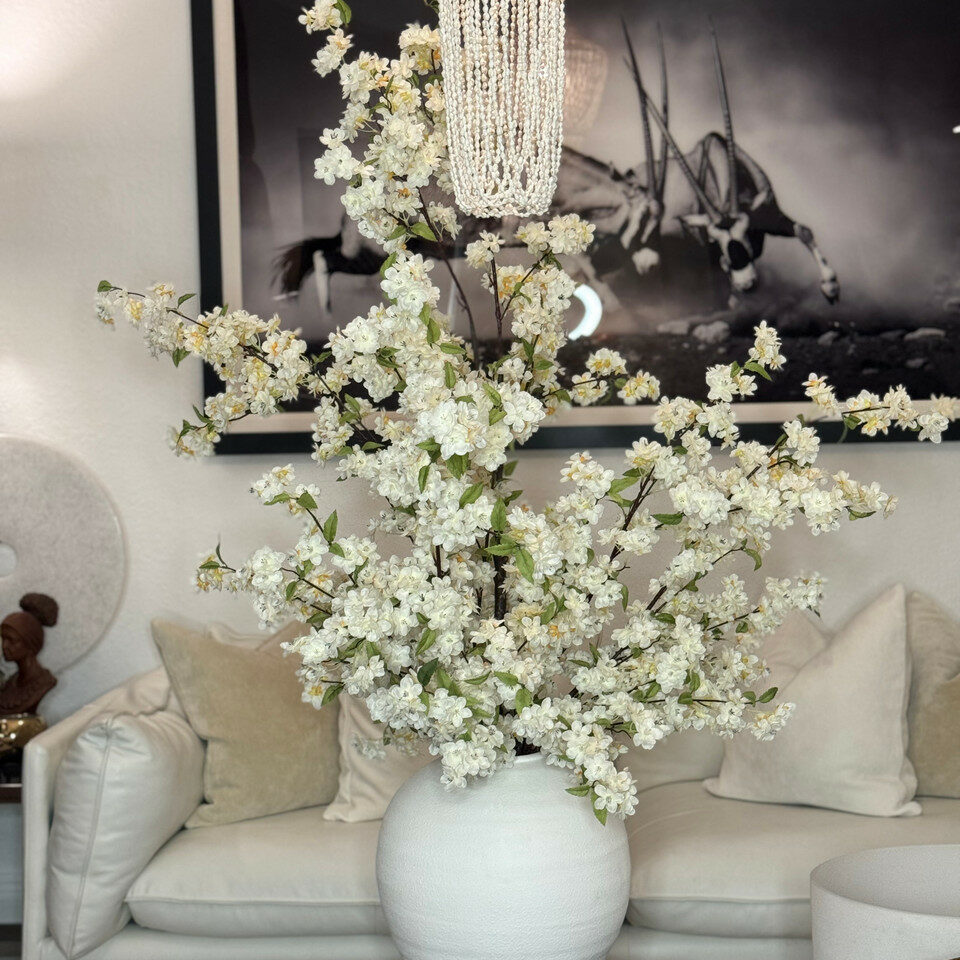 Premium Konos Vase with Cherry Blossoms