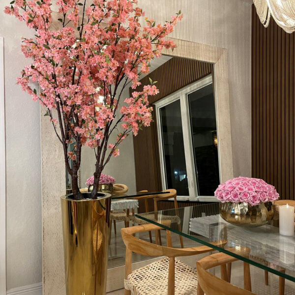 Premium Large Cherry Tree in Golden Planter